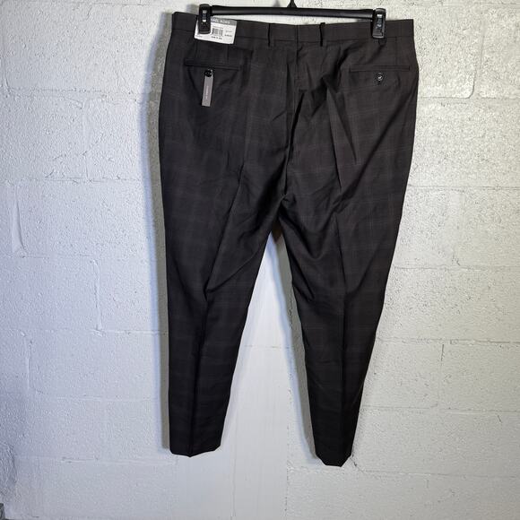 Michael Kors Men's Plaid Classic-Fit Wool-Blend Stretch Suit Pants 42x32 $190 - Picture 7 of 8
